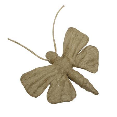 Support à décorer en papier mâché - Papillon - 14 x 9 x 2 cm