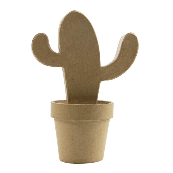 Cactus Mexicain en papier mâché - 19 x 8 x 13,5 cm