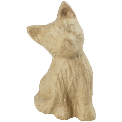 Chaton en papier mâché - 15,5 x 13 x 14 cm