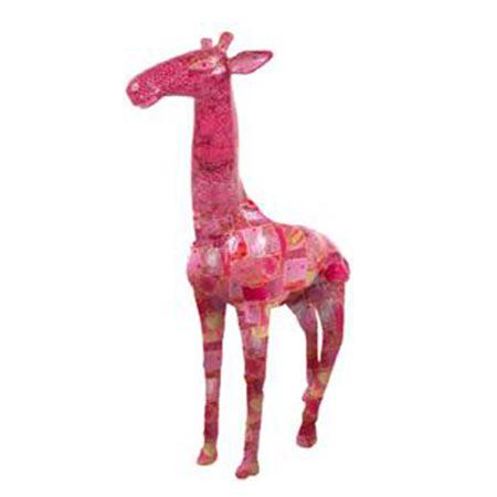 Support à décorer en papier mâché - Girafe 1 - 28 x 17 cm