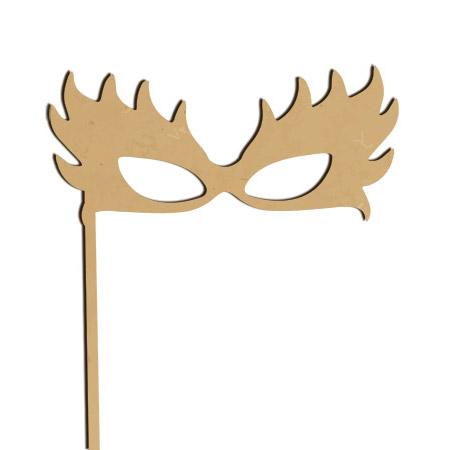 Sujet en bois médium - Photobooth Lunettes plumes - 29,9*18,9 cm