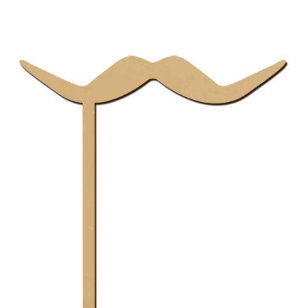 Sujet en bois médium - Photobooth Moustache dali - 19,5 x 14,7 cm