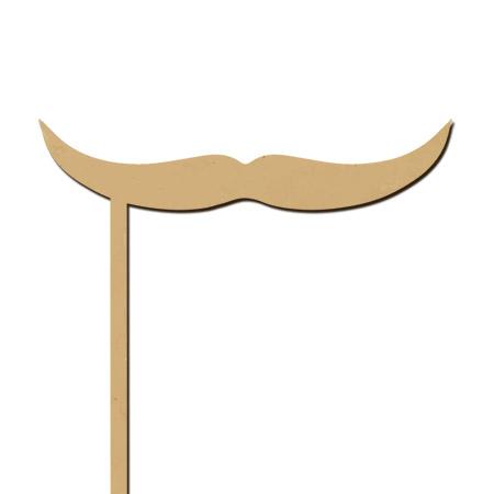 Sujet en bois médium - Photobooth Moustache banane - 19 x 16,5 cm