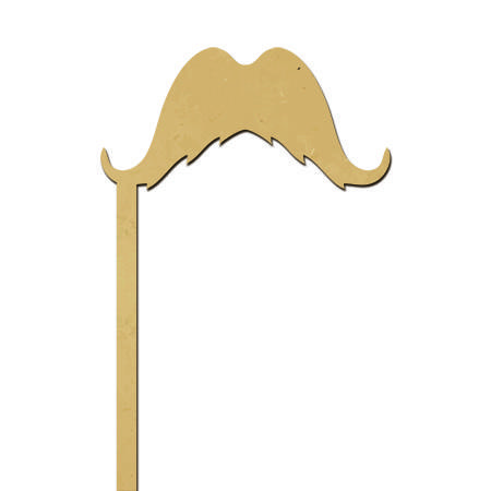 Sujet en bois médium - Photobooth Grosse moustache mexicaine - 22,4 x 11,6 cm