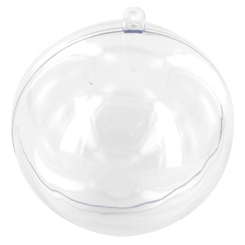 Boules en plastique transparent - divisible - 4 cm - 4 pces