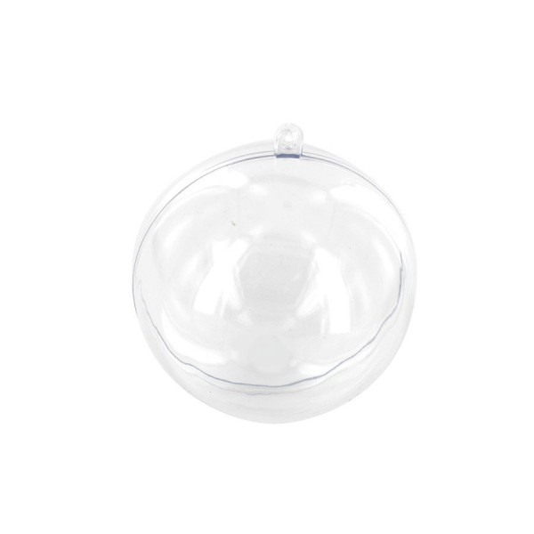 Boule plastique cristal - 8 cm - 1 pcs