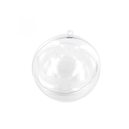 Boule plastique cristal - 8 cm - 1 pcs