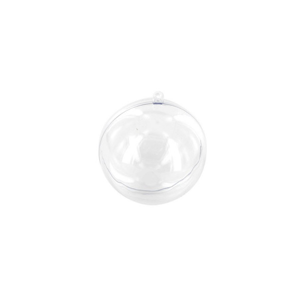 Boule plastique cristal - 6 cm - 1 pcs