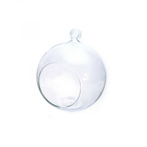 Boule ouverte en verre - 8 cm