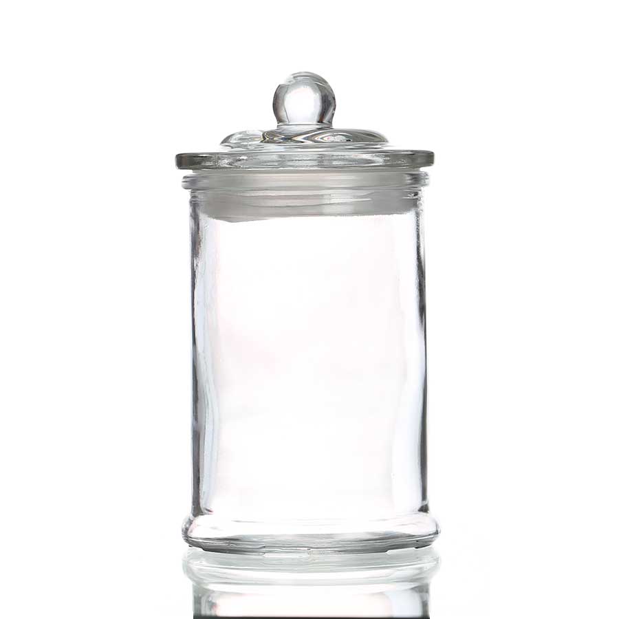Bonbonnière en verre - Ø 10 cm x 18 cm