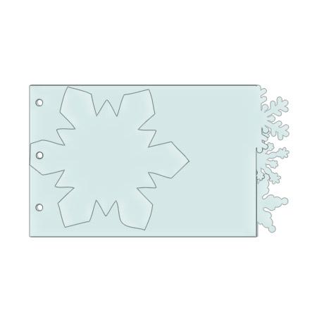 Sujet en plexiglas - Mini album flocon 4 pièces - 17,2*10 cm