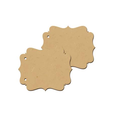 Objet en bois médium - Couverture d'album pointes deux pièces - 12,5 x 10