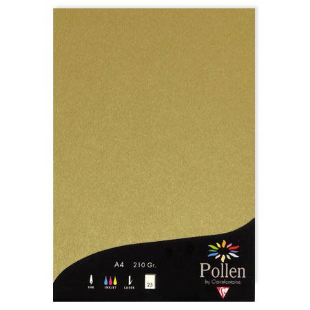 Pollen - 25 feuilles papier A4 210 g - Or
