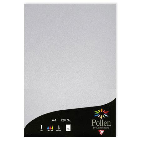 Pollen - 50 feuilles papier A4 120 g - Argent
