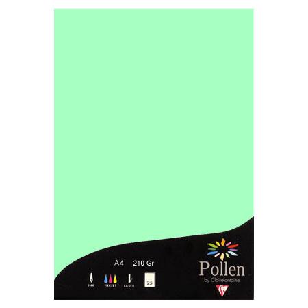 Pollen - 25 feuilles papier A4 210 g - Vert jade