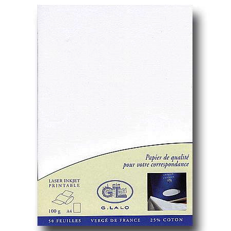 Vergé de France - 50 feuilles A4 - extra blanc