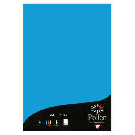 Pollen - 50 feuilles papier A4 120 g - Bleu turquoise
