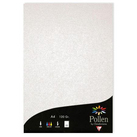 Pollen - 50 feuilles papier A4 120 g - blanc irisé