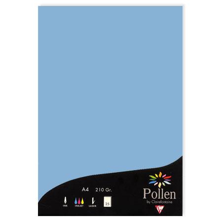 Pollen - 25 feuilles papier A4 210 g - Bleu lavande
