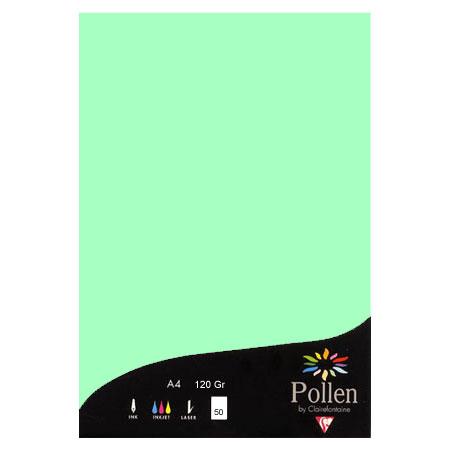 Pollen - 50 feuilles papier A4 120 g - Vert jade