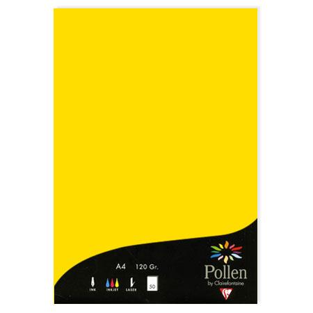 Pollen - 50 feuilles papier A4 120 g - Jaune soleil