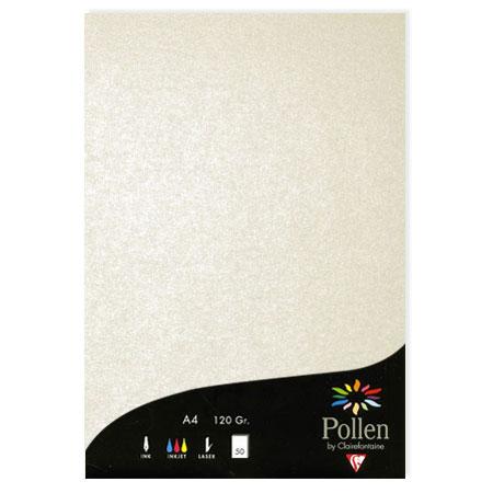 Pollen - 50 feuilles papier A4 120 g - Ivoire irisé