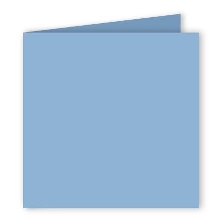 Pollen - 25 cartes doubles carrées 16 x 16 cm - Bleu lavande
