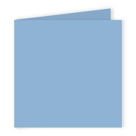 Pollen - 25 cartes doubles carrées 13.5 x 13.5 cm - Bleu lavande