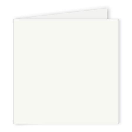 Pollen - 25 cartes doubles carrées 13.5 x 13.5 cm - Blanc