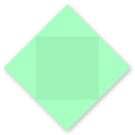 Pollen - 25 cartes carrées à rainage losange 16 x 16 cm - Vert jade