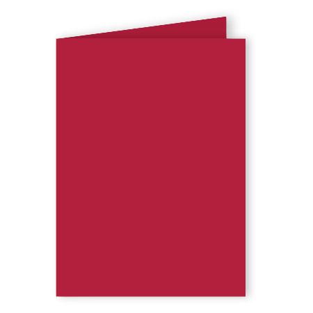 Pollen - 25 cartes doubles rectangulaires 11 x 15.5 cm - Rouge groseille
