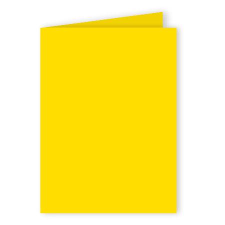 Pollen - 25 cartes doubles rectangulaires 11 x 15.5 cm - Jaune soleil