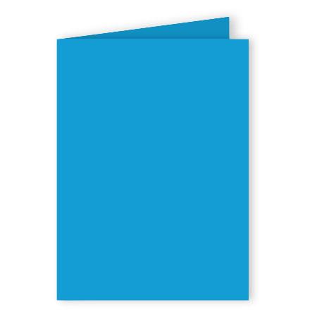 Pollen - 25 cartes doubles rectangulaires 11 x 15.5 cm - Bleu turquoise
