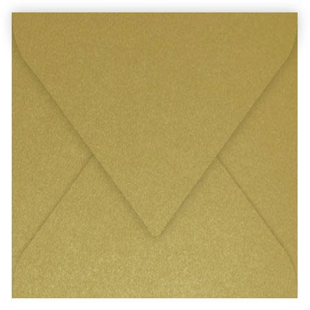 Pollen - 20 enveloppes carrées 16.5 x 16.5 cm - Or