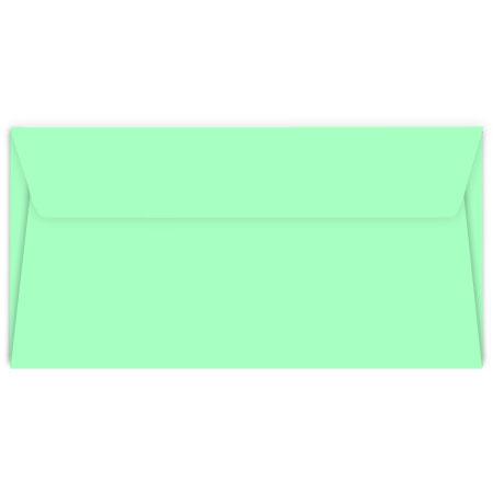 Pollen - 20 enveloppes rectangulaires 11 x 22 cm - Vert jade