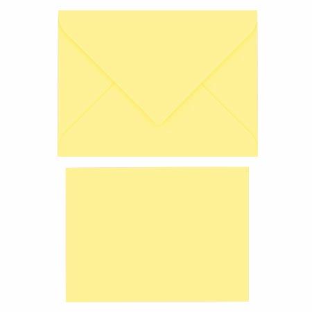 Pollen - Assortiment de 5 petites enveloppes et 5 petites cartes rectangulaires - Chamois