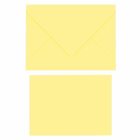 Pollen - Assortiment de 5 petites enveloppes et 5 petites cartes rectangulaires - Chamois