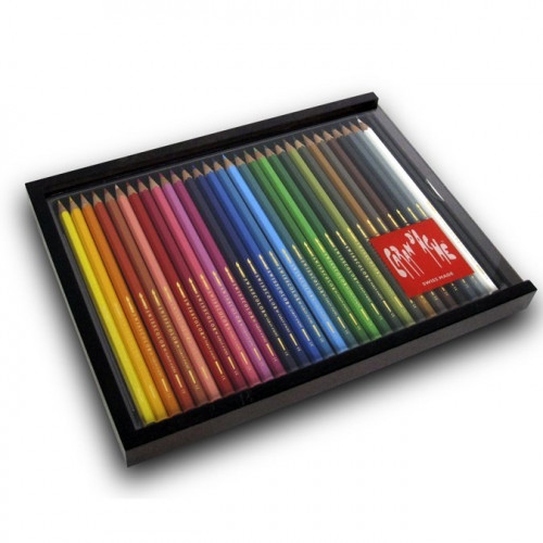 Plumier bois de 30 crayons aquarellables Swisscolor