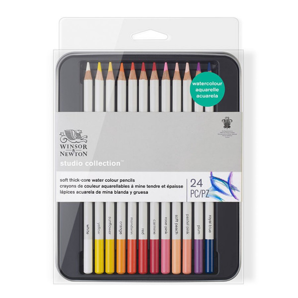 Set de 24 crayons de couleur aquarellables Studio