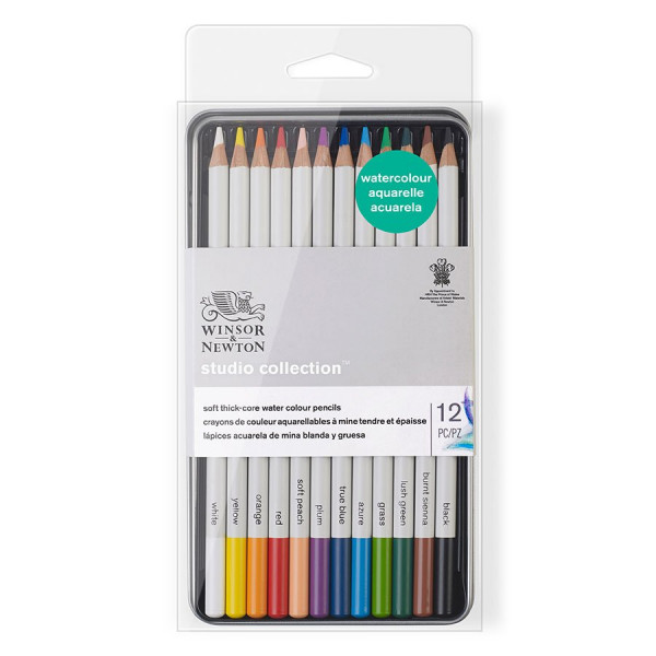 Set de 12 crayons de couleur aquarellables Studio