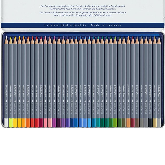 Crayon Goldfaber Aquarelle boîte métal de 48 pièces