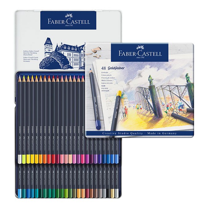 Boîte de 48 crayons de couleur GoldFaber