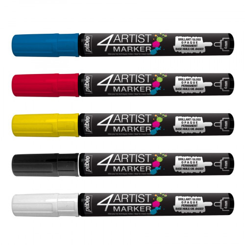 4Artist Marker - Set Basique - 5 marqueurs (4 mm)