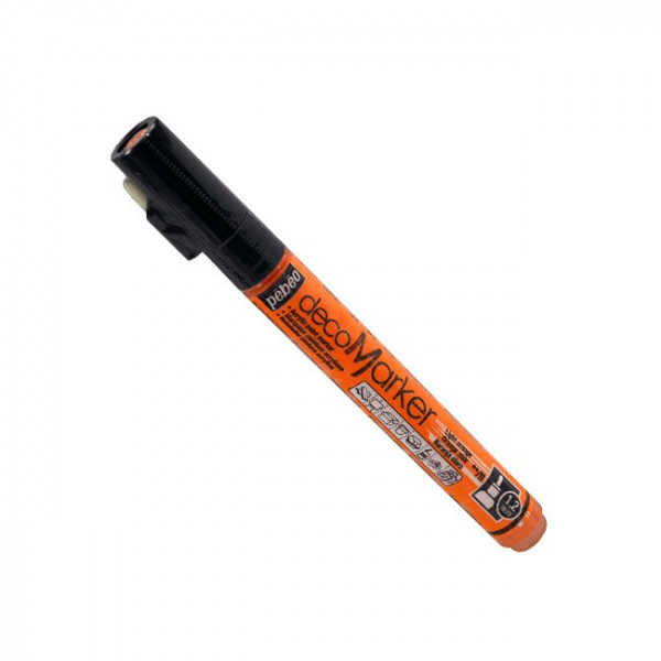 DecoMarker - Feutre peinture pointe ronde 1,2 mm - Orange clair