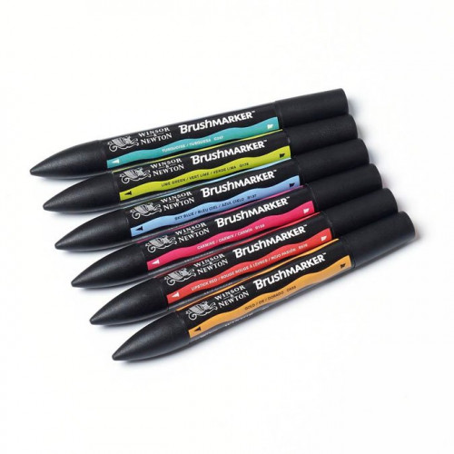 6 marqueurs Brushmarkers - Tons moyens