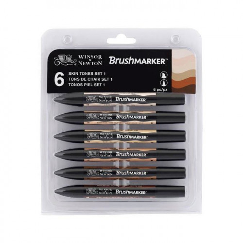 6 marqueurs Brushmarkers - Tons de chair 1