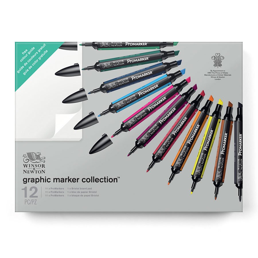Set Cadeau Feutres Promarker 12 Pcs Scrapmalin