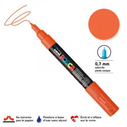 Marqueur Posca pointe conique - Trait extra fin 0.7-1 mm - Orange