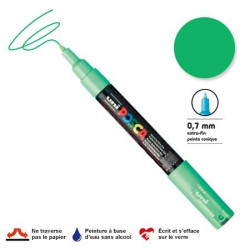 Marqueur Posca pointe conique - Trait extra fin 0.7-1 mm - Vert clair