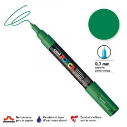 Marqueur Posca pointe conique - Trait extra fin 0.7-1 mm - Vert foncé
